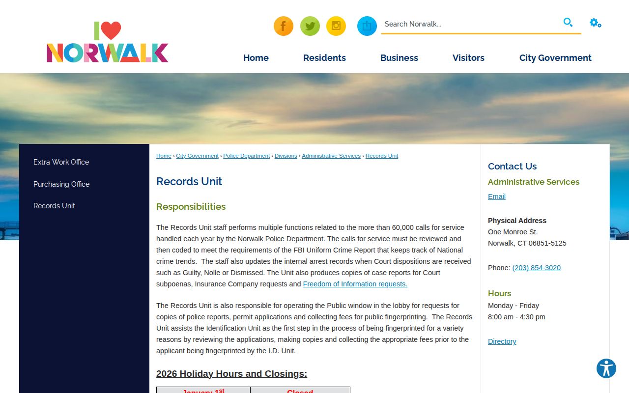 Norwalk County busted mugshot and arrest record request page